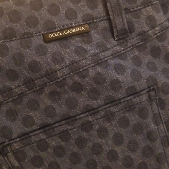 NWT Dolce & Gabbana polka dots Capri Jean pant - Picture 7 of 8